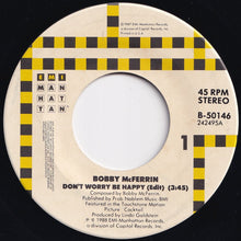 画像をギャラリービューアに読み込む, Bobby McFerrin - Don&#39;t Worry, Be Happy (Edit) / Simple Pleasures (7 inch Record / Used)
