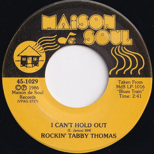 Rockin' Tabby Thomas - Bad Luck And Trouble / I Can't Hold Out (7 inch Record / Used)