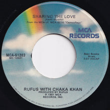 画像をギャラリービューアに読み込む, Rufus With Chaka Khan - Sharing The Love / We Got The Way (7 inch Record / Used)
