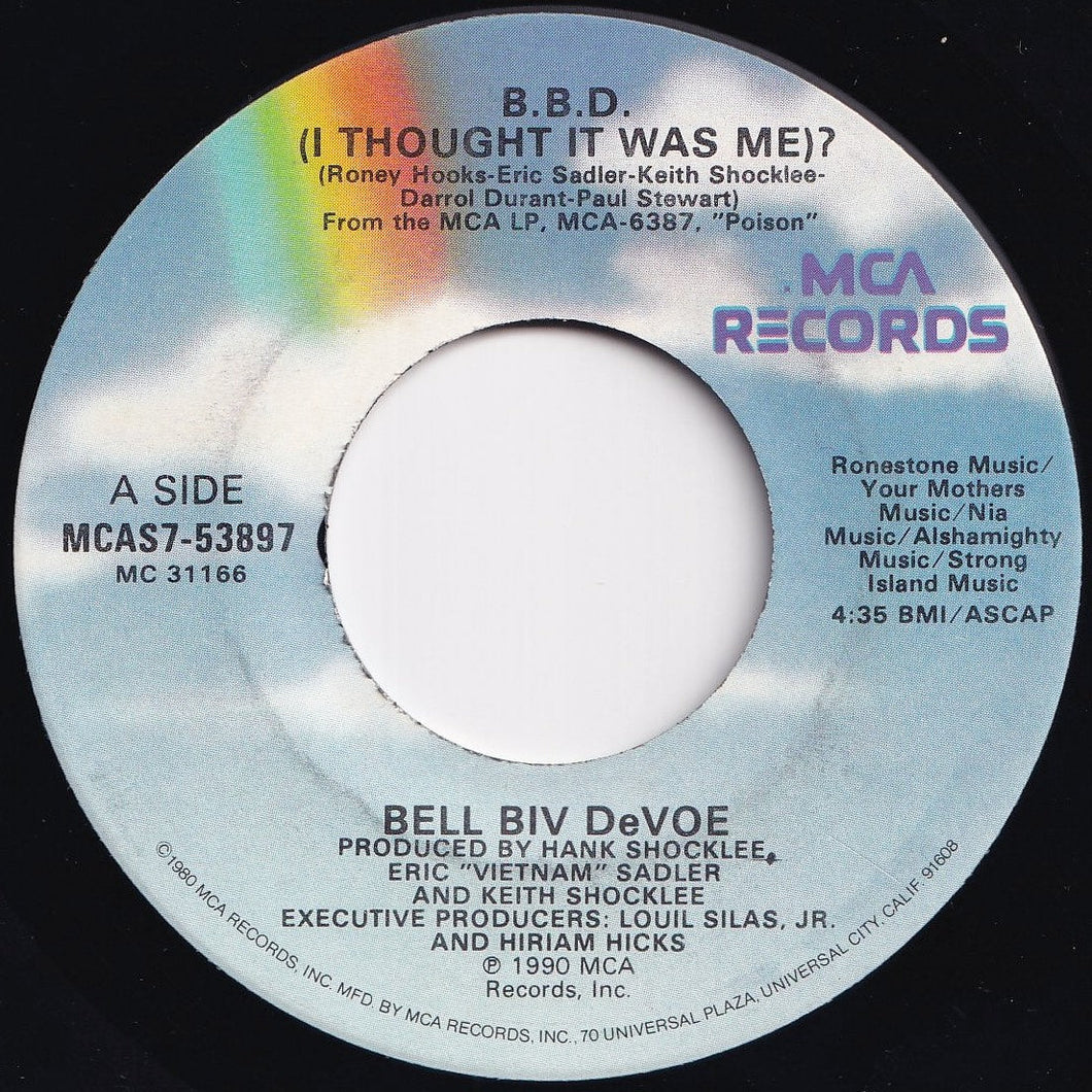 Bell Biv Devoe - B.B.D. (I Thought It Was Me)? / (Instrumental) (7 inch Record / Used)