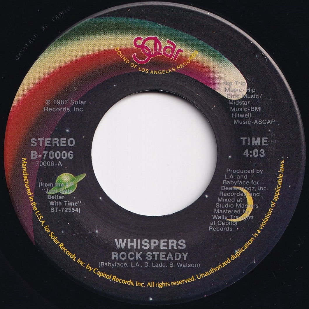 Whispers - Rock Steady / Are You Going My Way (7 inch Record / Used)