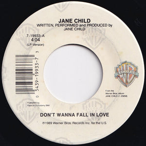 Jane Child - Don't Wanna Fall In Love / World Lullabye (7 inch Record / Used)