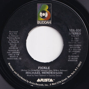 Michael Henderson - Fickle / (Instrumental) (7 inch Record / Used)