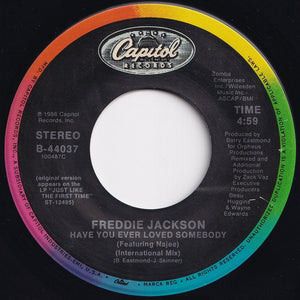 Freddie Jackson - Jam Tonight (Serious Edit) / Have You Ever Loved Somebody (International Mix) (7 inch Record / Used)