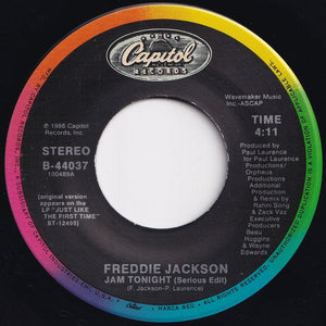 Freddie Jackson - Jam Tonight (Serious Edit) / Have You Ever Loved Somebody (International Mix) (7 inch Record / Used)