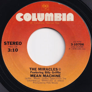 Miracles - Mean Machine / The Magic Of Your Eyes (Laura's Eyes) (7 inch Record / Used)