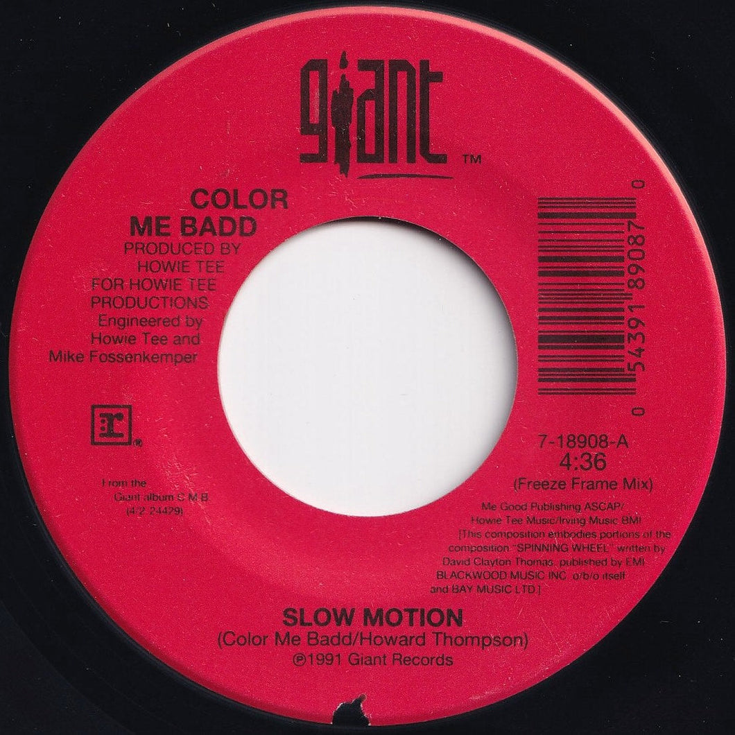 Color Me Badd - Slow Motion (Freeze Frame Mix) / (Main Mix 2) (7 inch Record / Used)