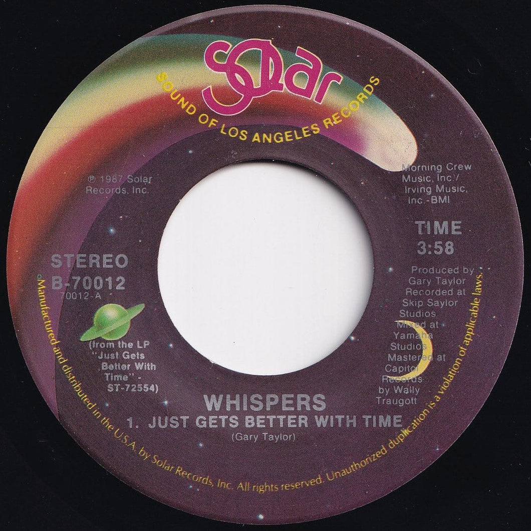 Whispers - Just Gets Better With Time / Say Yes (7 inch Record / Used)