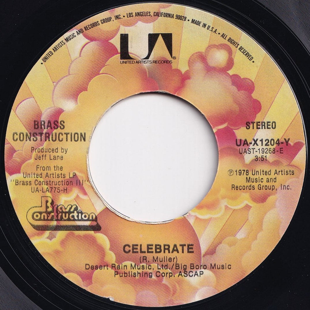 Brass Construction - Celebrate / Top Of The World (7 inch Record / Used)