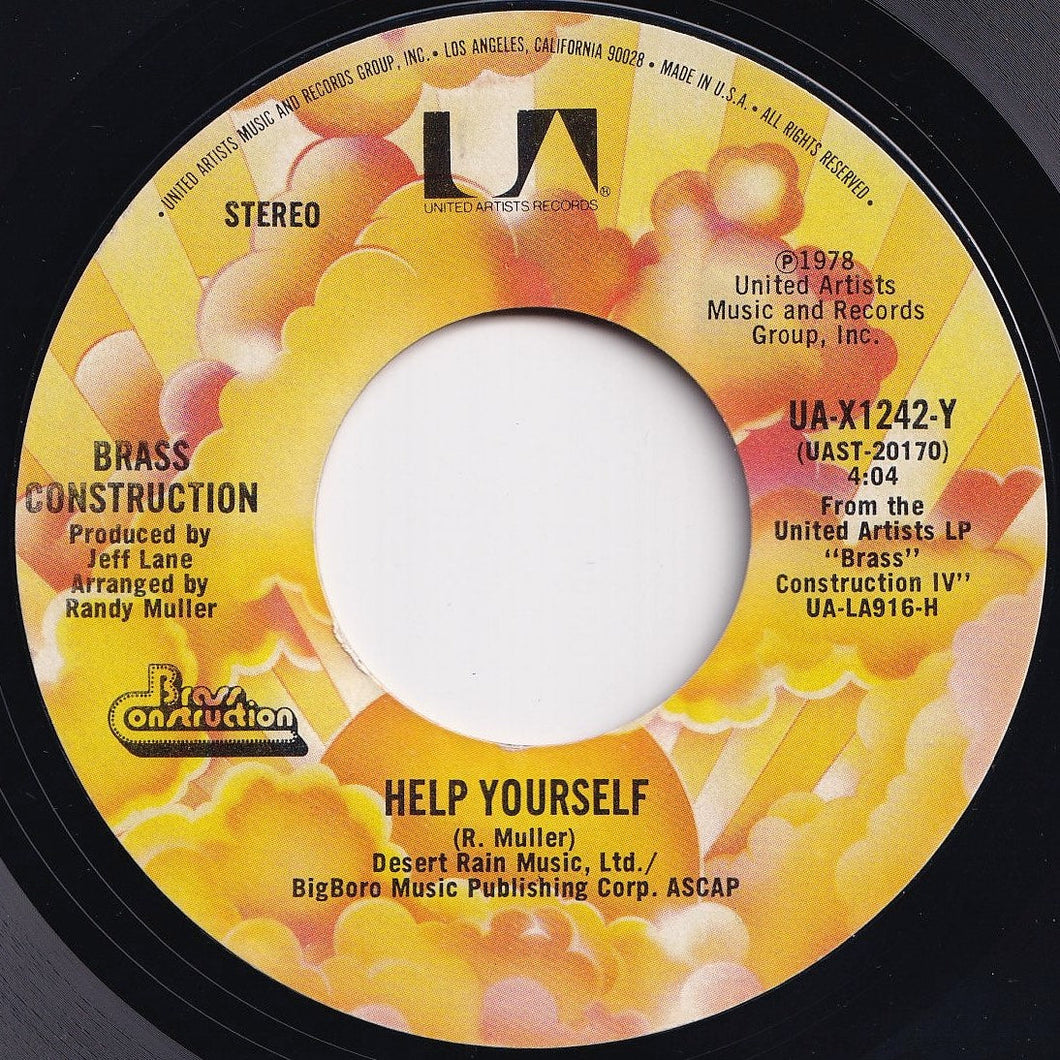 Brass Construction - Help Yourself / Pick Yourself Up (7 inch Record / Used)