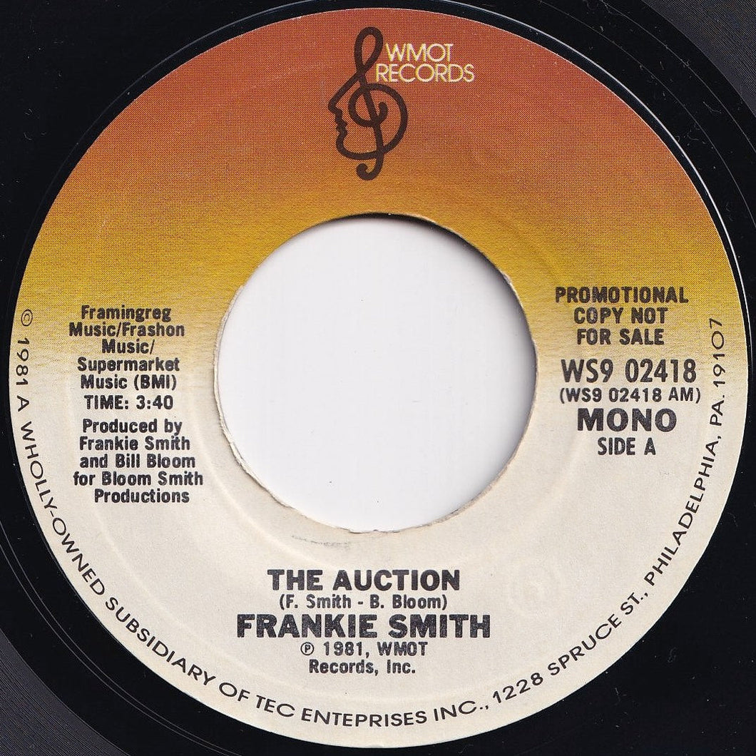 Frankie Smith - The Auction (Mono) / (Stereo) (7 inch Record / Used)