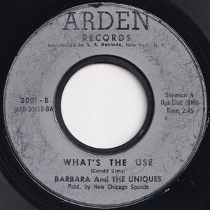 Barbara And The Uniques - There It Goes Again / What's The Use (7 inch Record / Used)