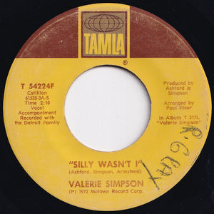 Valerie Simpson - Silly Wasn't I / I Believe I'm Gonna Take This Ride (7 inch Record / Used)