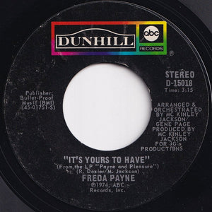 Freda Payne - It's Yours To Have / Run For Your Life (7 inch Record / Used)