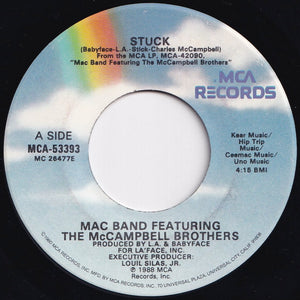 Mac Band - Stuck / (Instrumental) (7 inch Record / Used)