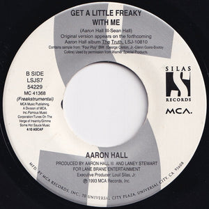 Aaron Hall - Get A Little Freaky With Me / (Freakstrumental) (7 inch Record / Used)