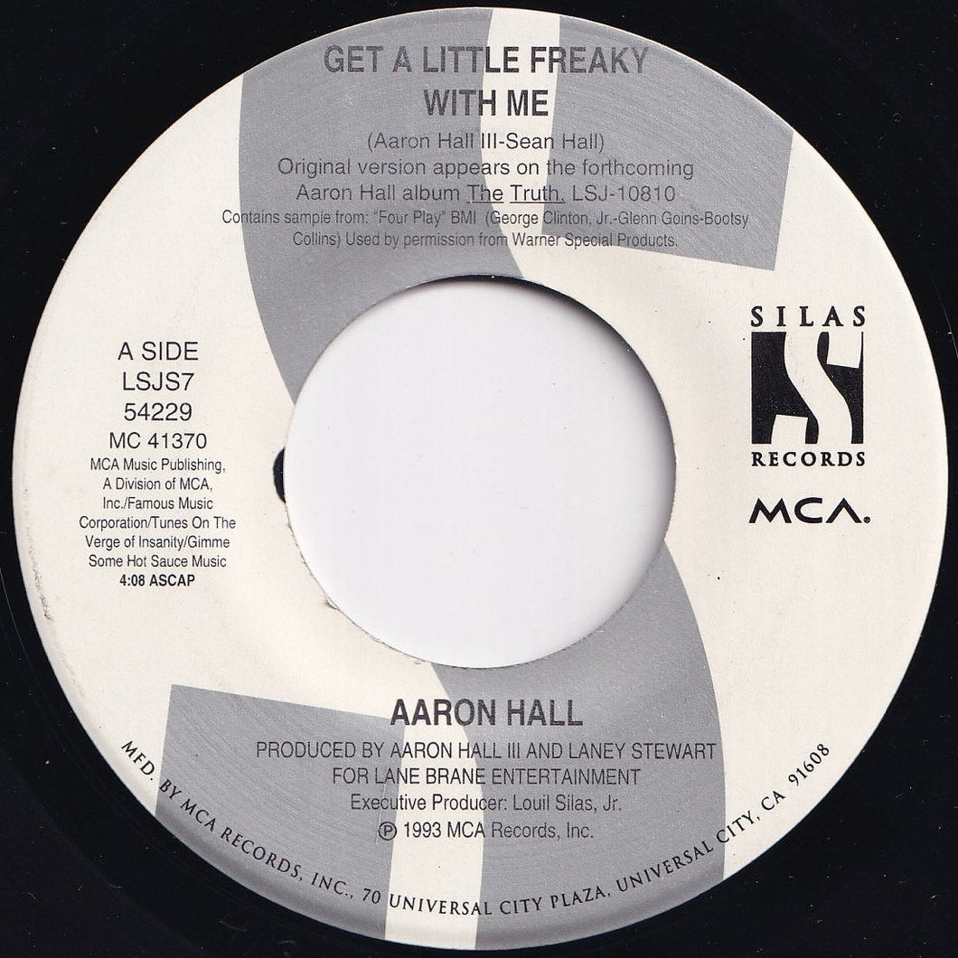 Aaron Hall - Get A Little Freaky With Me / (Freakstrumental) (7 inch Record / Used)