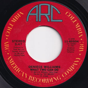 Deniece Williams - What Two Can Do / Suspicious (7 inch Record / Used)