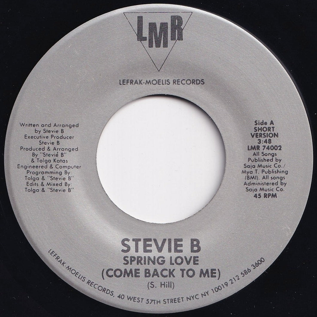 Stevie B - Spring Love (Come Back To Me) (Short Version) / (Long Version) (7 inch Record / Used)