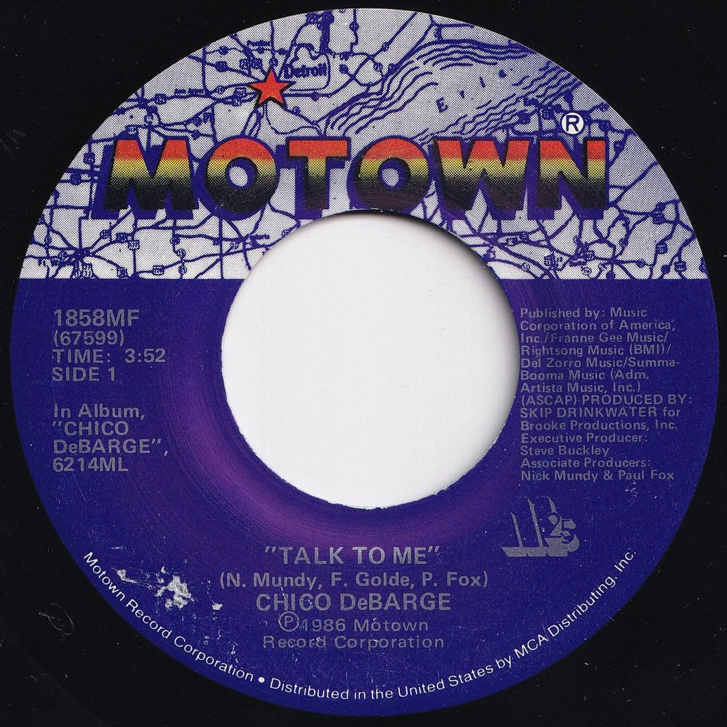 Chico DeBarge - Talk To Me / If It Takes All Night (7 inch Record / Used)