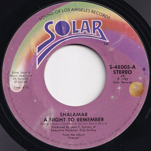 Shalamar - A Night To Remember / On Top Of The World (7 inch Record / Used)