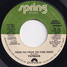 画像をギャラリービューアに読み込む, Fatback - Freak The Freak The Funk (Rock) / Wild Dreams (7 inch Record / Used)
