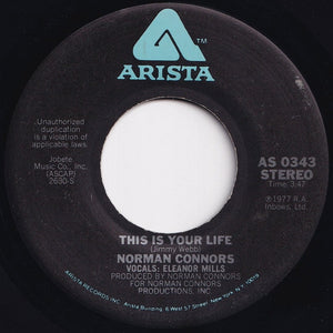 Norman Connors - This Is Your Life / Captain Connors (7 inch Record / Used)