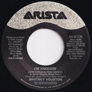 Whitney Houston - I'm Your Baby Tonight / I'm Knockin' (7 inch Record / Used)