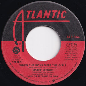 Sister Sledge - You're Fine / When The Boys Meet The Girls (7 inch Record / Used)