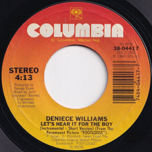 画像をギャラリービューアに読み込む, Deniece Williams - Let&#39;s Hear It For The Boy / (Instrumental - Short Version) (7 inch Record / Used)
