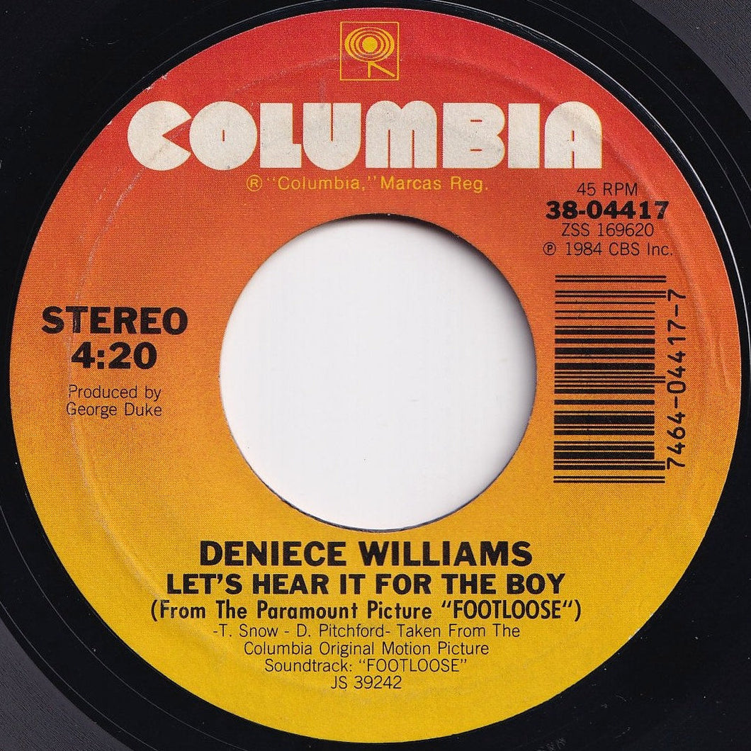 Deniece Williams - Let's Hear It For The Boy / (Instrumental - Short Version) (7 inch Record / Used)