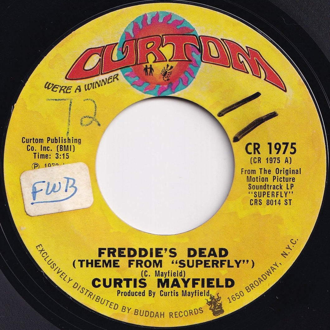 Curtis Mayfield - Freddie's Dead (Theme From Superfly) / Underground (7 inch Record / Used)