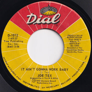 Joe Tex - It Ain't Gonna Work Baby / You Said A Bad Word  (7 inch Record / Used)