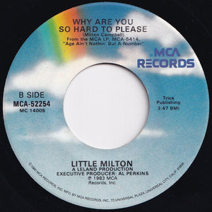 Little Milton - Living On The Dark Side Of Love / Why Are You So Hard To Please (7 inch Record / Used)