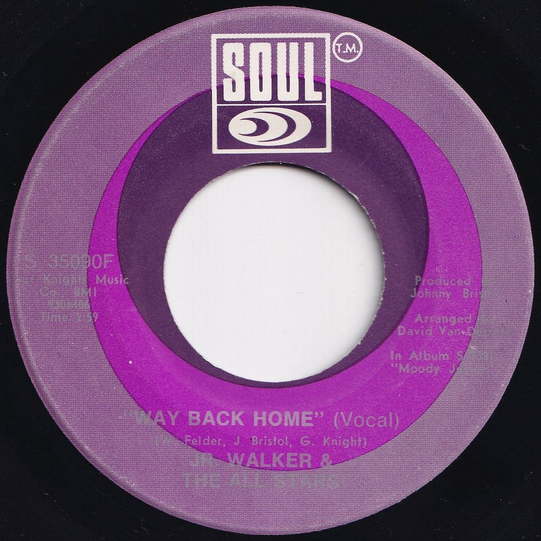 Jr. Walker & The All Stars - Way Back Home / (Instrumental) (7 inch Record / Used)