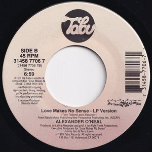 Alexander O'Neal - Love Makes No Sense (Radio Edit) / (LP Version) (7 inch Record / Used)