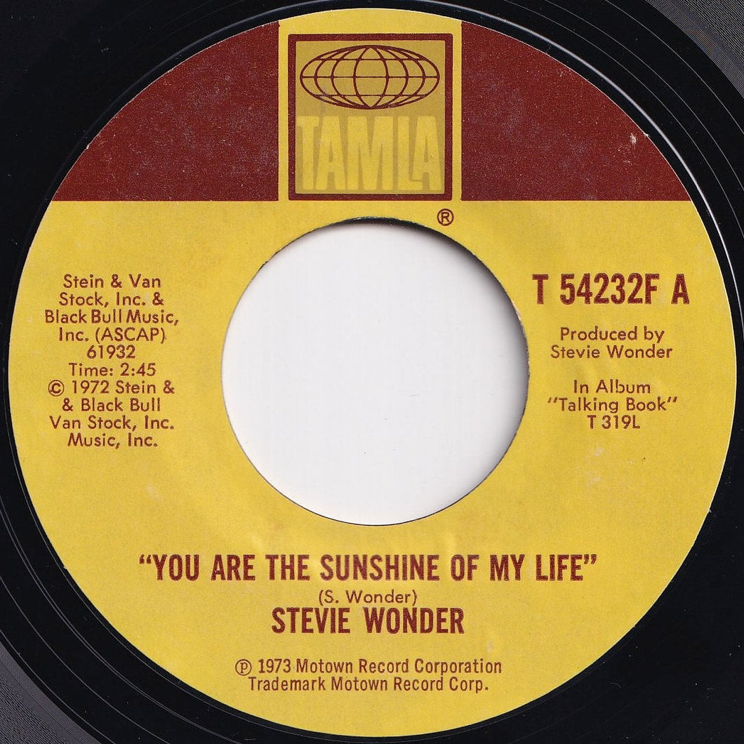 Stevie Wonder - You Are The Sunshine Of My Life / Tuesday Heartbreak (7 inch Record / Used)