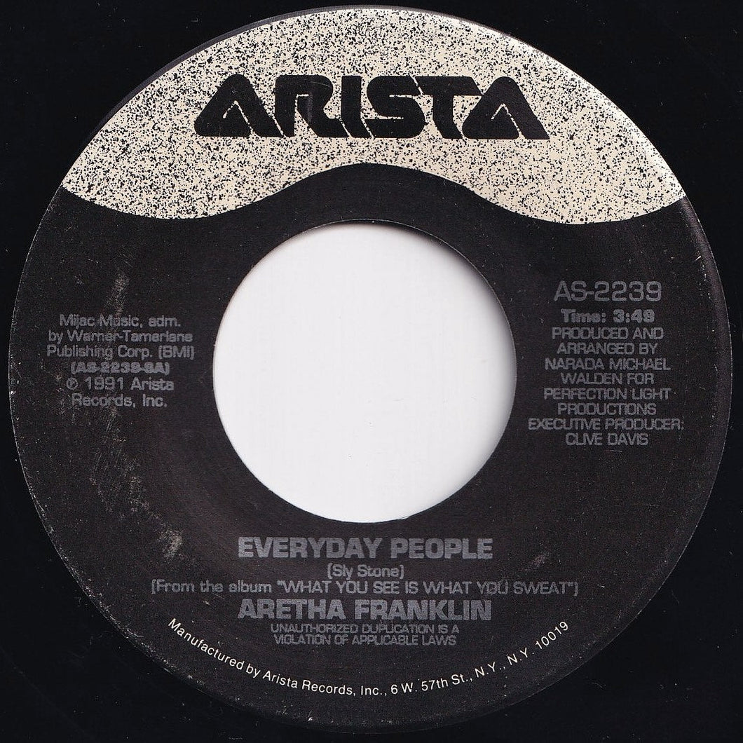 Aretha Franklin - Everyday People / You Can't Take Me For Granted (7 inch Record / Used)