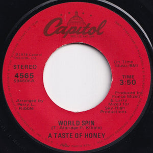 A Taste Of Honey - Boogie Oogie Oogie / World Spin (7 inch Record / Used)