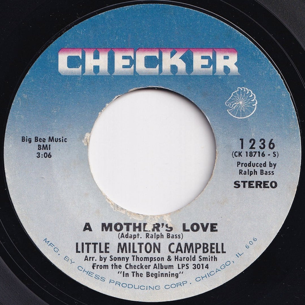 Little Milton - A Mother's Love / Many Rivers To Cross (7 inch Record / Used)