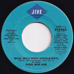 Kool Moe Dee - Wild, Wild West (Single Edit) / (Instrumental) (7 inch Record / Used)