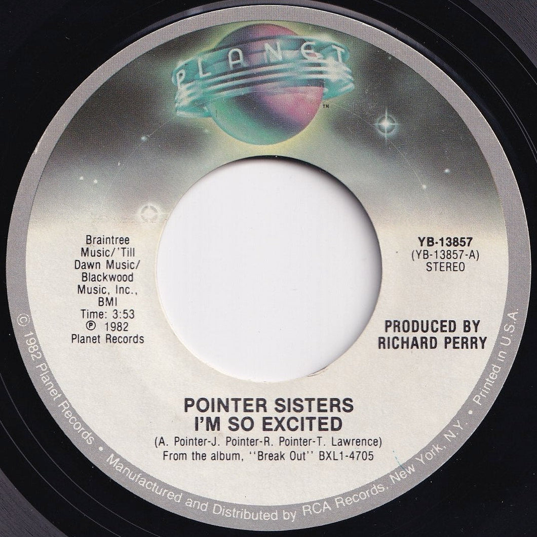 Pointer Sisters - I'm So Excited / Dance Electric (7 inch Record / Used)