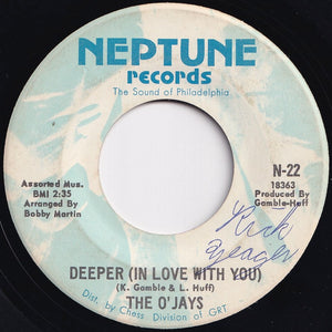 O'Jays - Deeper (In Love With You) / I've Got The Groove (7 inch Record / Used)