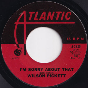 Wilson Pickett - Funky Broadway / I'm Sorry About That (7 inch Record / Used)