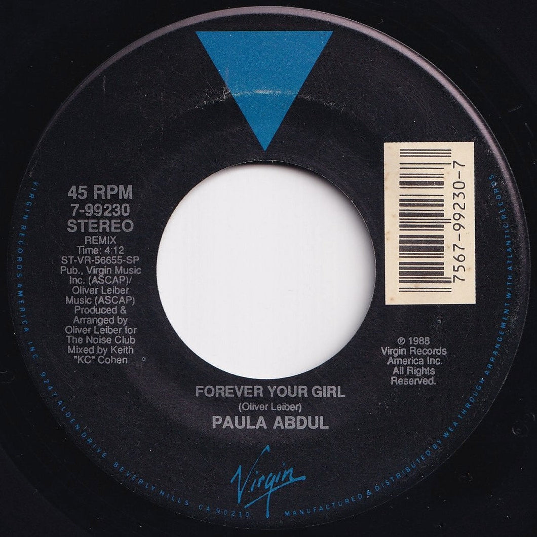 Paula Abdul - Forever Your Girl (Remix) / Next To You (7 inch Record / Used)