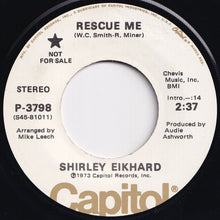 画像をギャラリービューアに読み込む, Shirley Eikhard - Rescue Me (Mono) / (Stereo) (7 inch Record / Used)
