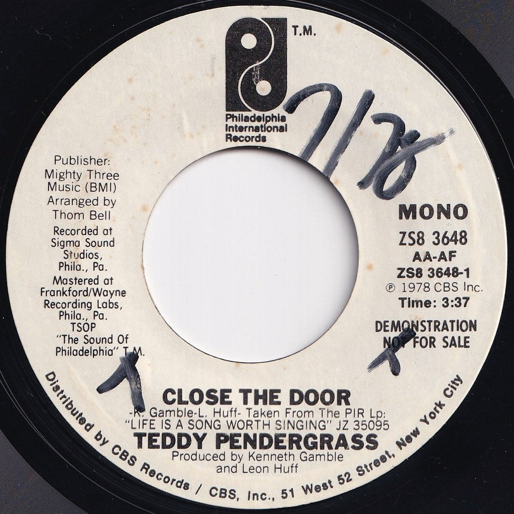 Teddy Pendergrass - Close The Door (Mono) / (Stereo) (7 inch Record / Used)