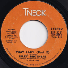 画像をギャラリービューアに読み込む, Isley Brothers - That Lady (Part 1) / (Part 2) (7 inch Record / Used)
