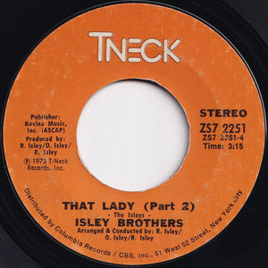 Isley Brothers - That Lady (Part 1) / (Part 2) (7 inch Record / Used)