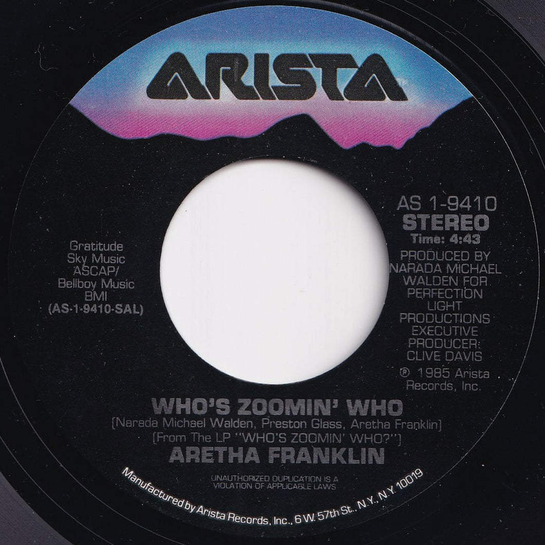 Aretha Franklin - Who's Zoomin' Who / Sweet Bitter Love (7 inch Record / Used)